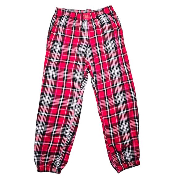 Victoria Secret XS Womens Pajama Bottoms Pants Red Plaid With Pockets - Picture 1 of 5